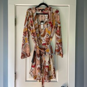 BCBG Max Azria Grand Paisley‎ Slip Dress + Kimono Set | NWT | Resort / Vacation